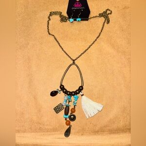 Bohemian Tassel Necklace with Beads